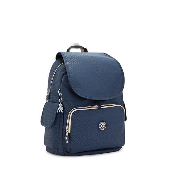 Kipling City Pack Medium Printed Ryggsäck Blå | SE 1410KO